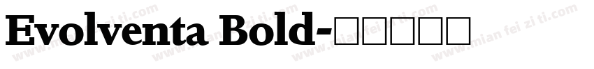 Evolventa Bold字体转换